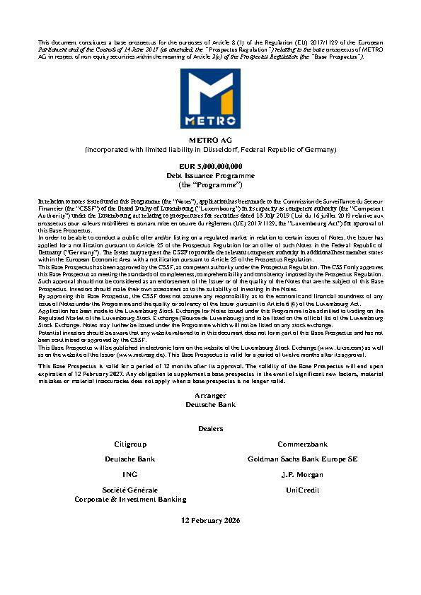 €5 bn Debt Issuance Programme Prospectus (Englisch)