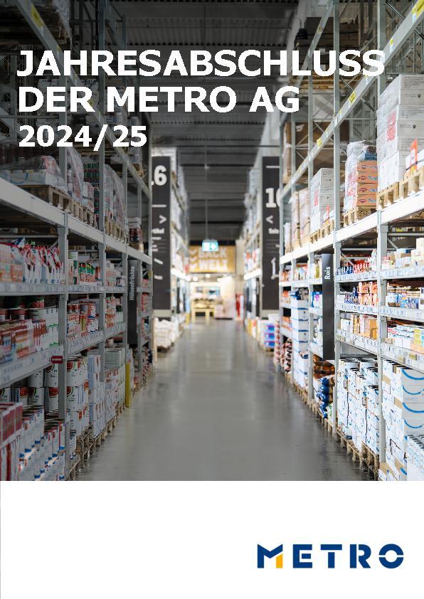 Jahresabschluss der METRO AG 2024/25